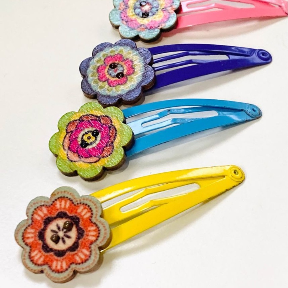 Set of 4 Hair Clips - Girls Hair Clips